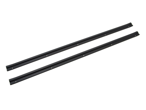 2x bande de seuil de porte pour PORSCHE 911 F G SC 964 bande de moquette bande d'aluminium noir