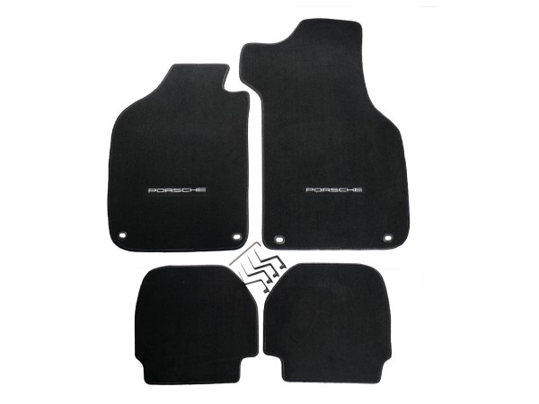 Mats de pé Porsche original 911 G Targa Carbrio Carpets preto