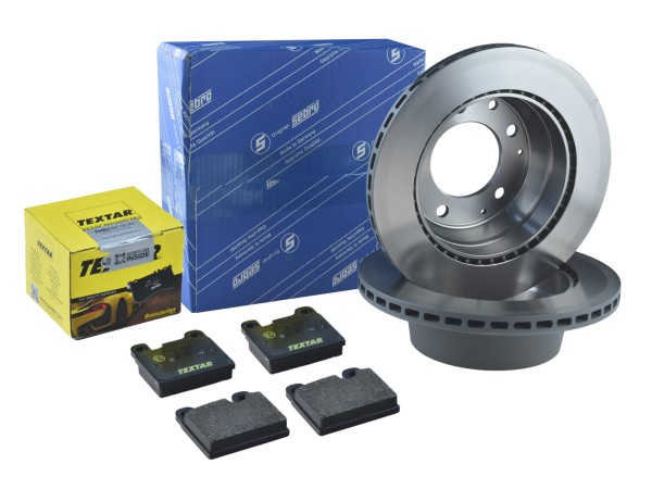 Bremsscheiben + Bremsbeläge für PORSCHE 911 2.7 3.0 SC Carrera 930 HINTEN