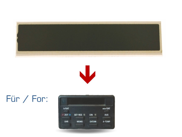 Display op -Board Computer voor BMW 7 -serie E32 5 -serie E34 BC UHR Temperatuurweergave 10 toetsen
