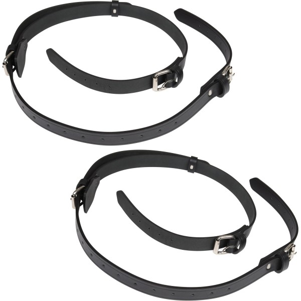 Portaequipajes con correa de piel para PORSCHE 356 A/B/C negro