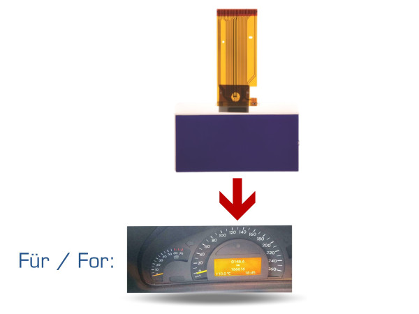 Instrumento de exibição de tacho para Mercedes C-Class W203