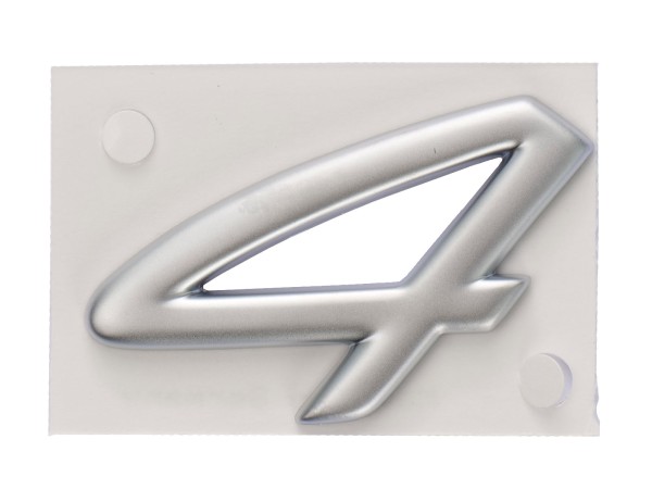 Lettering original Porsche 996 Carrera "4" silver