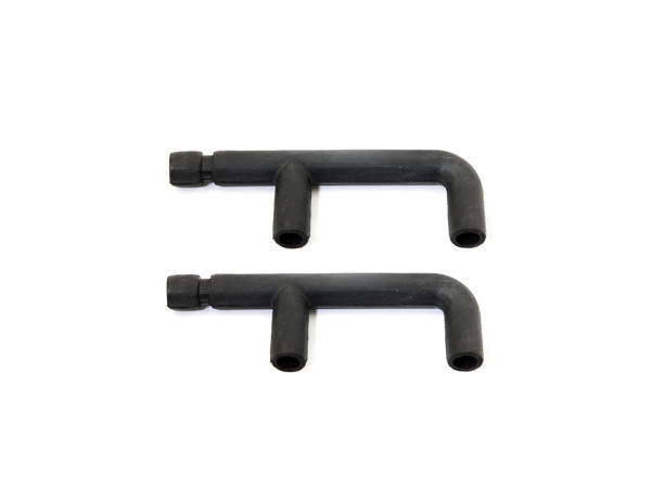 2x drainage hose indicator housing for PORSCHE 924 944 rubber hose FRONT