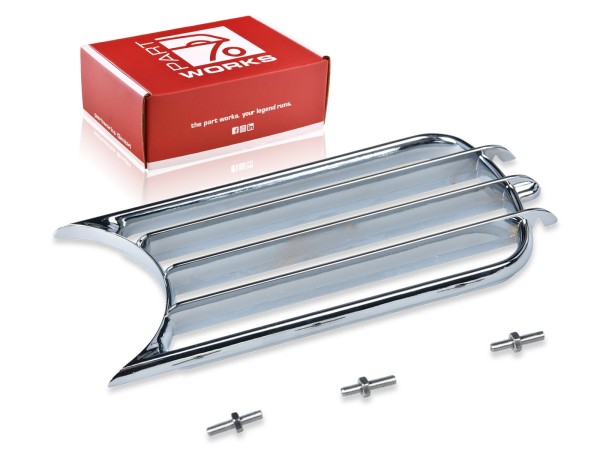 Horn grille for PORSCHE 356 A ventilation grille metal CHROME L=R
