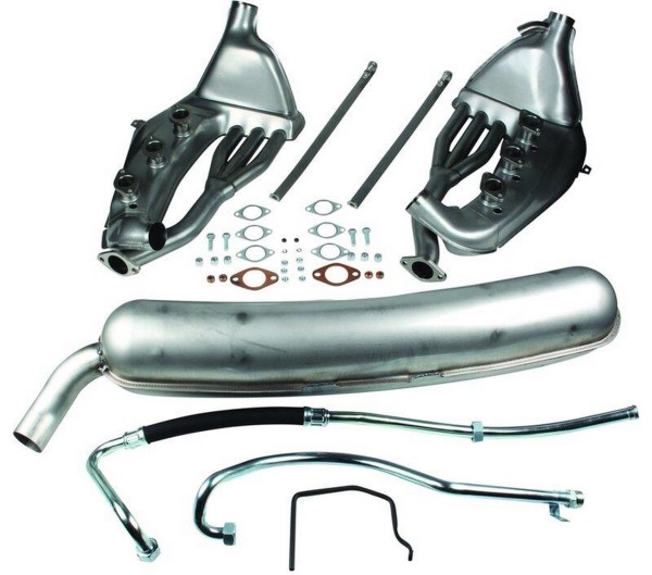 Silenziatore posteriore + scambiatore di calore per scarico sportivo PORSCHE 911 G 2.7 3.0 60mm SSI