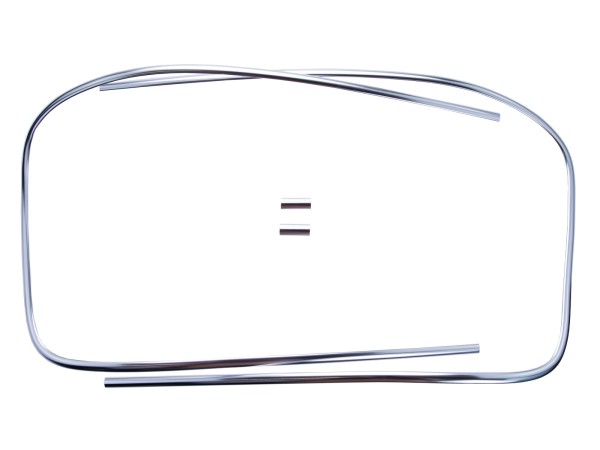 Parabrezza con cornice decorativa per PORSCHE 356 B T6 C SC Cabrio SET