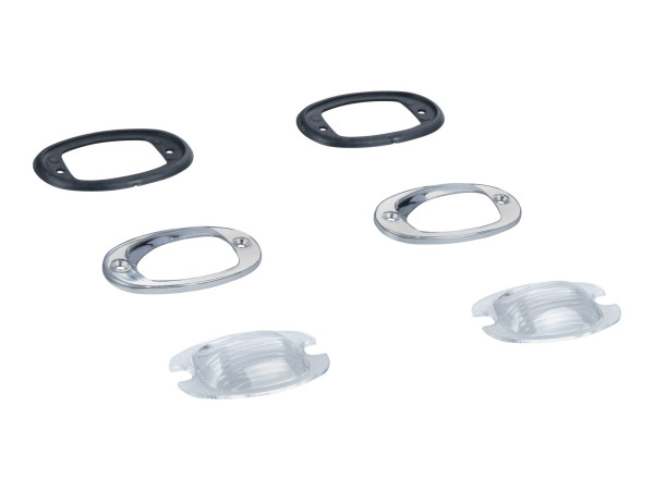 2x luci targa per luce targa PORSCHE 356 B C senza alloggiamento