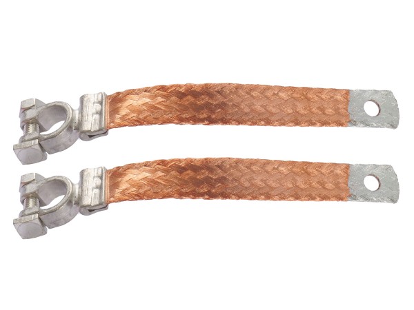 2x câble de masse batterie pour PORSCHE 911 F à partir de '69 - sangle de masse avec borne de connexion