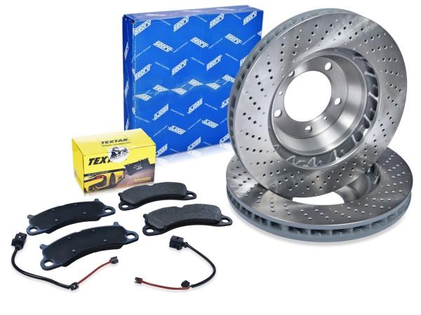 Discos de freio + pastilhas de freio + WK para PORSCHE 991 3.8 Carrera S 4S FRONT