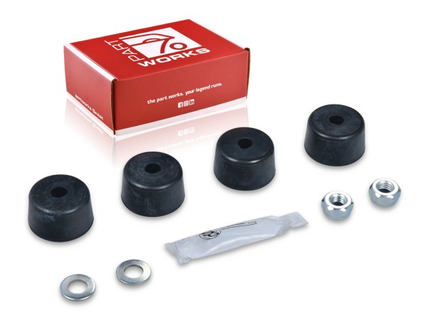 4x rubber bearing wishbone for PORSCHE 944 from '86- 968 coupling rod FRONT SPORT