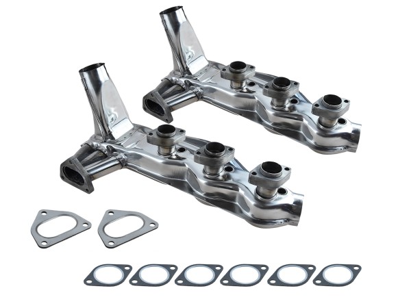 2x warmtewisselaars voor Porsche 911 3.2 930 turbo uit '84- roestvrij staal + afdichtingen