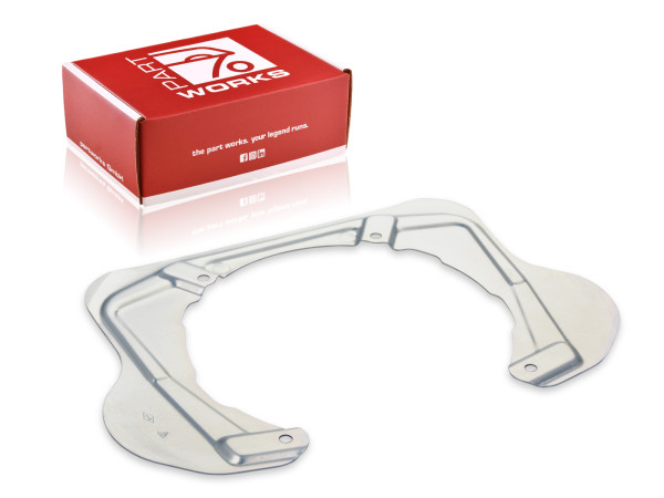 Parapolvere freno per PORSCHE 993 Carrera Turbo dal '95- piastra ancoraggio POSTERIORE S=DX