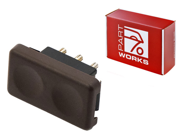 1x window liver switch for Porsche 924 924S 944 to -'85 switch brown