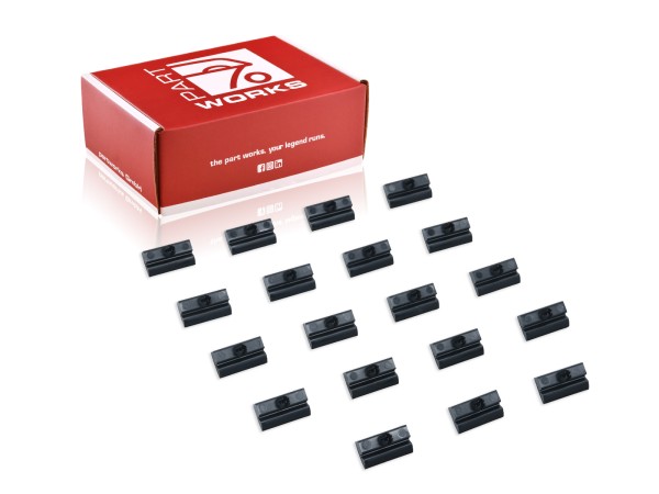 19x Clips Decoratief frame voor Porsche 914 voorruitklemschijfframe