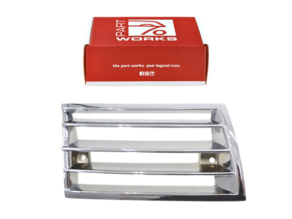 Rejilla de bocina para PORSCHE 911 F '69-'73 T E S rejilla de ventilación metálica CROMADA DERECHA