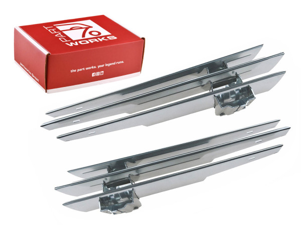 Calandre antibrouillard pour PORSCHE 356 B C CHROME L+R