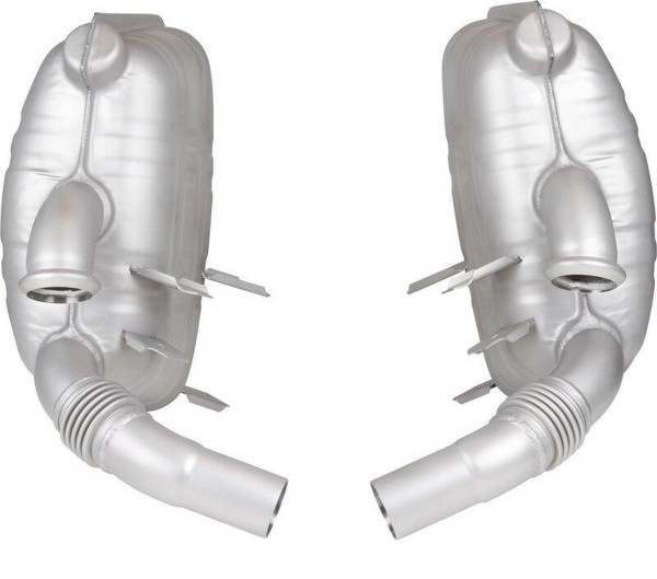 Achterdemper voor PORSCHE 996 Carrera sportuitlaat TÜV V2A L+R OE stijl