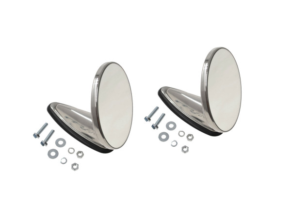 2x specchi esterni per Porsche 356 B C 911 F 65-69 SET rotondo specchio