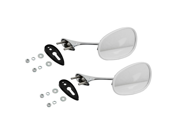 2x Außenspiegel für PORSCHE 356 B Ponto Rückspiegel SET
