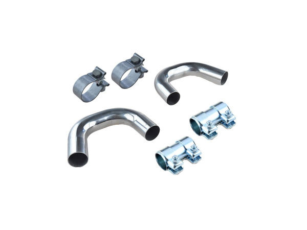 Connection pipes for Porsche 986 2.5 Boxster exhaust pipe set + clamps