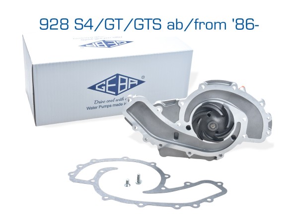 Water pump for Porsche 928 S4 GT GTS from '87- + poetry Geba